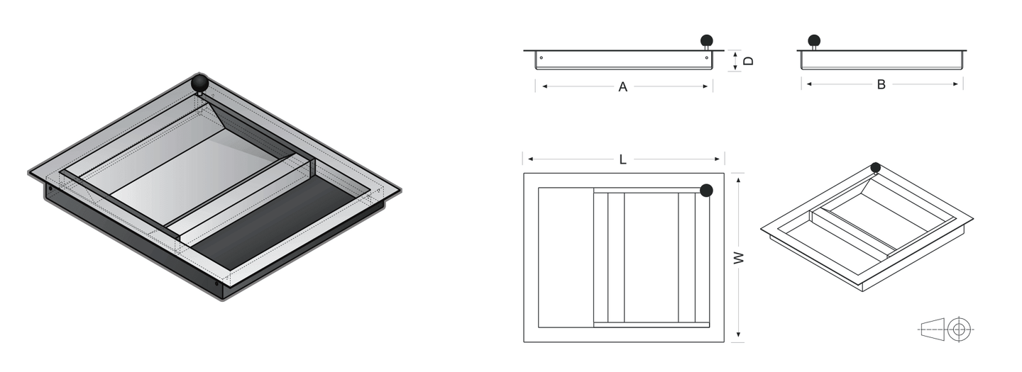Avansa TD 1S Shallow Cash Transaction Window Drawer